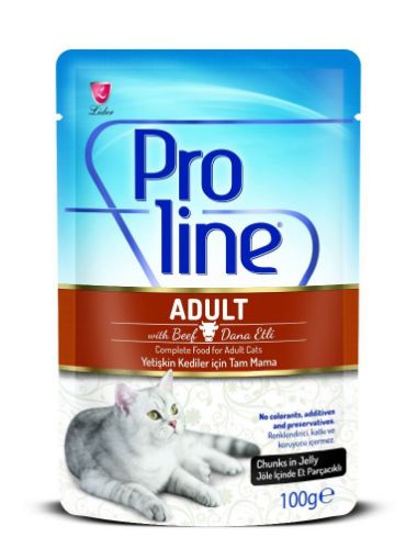 PROLiNE POUCH KEDİ 100 GR DANA ETLİ resmi