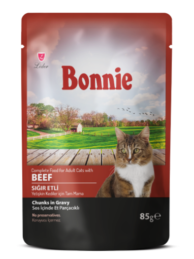 BONNİE KEDİ POUCH 85GR DANA ETLİ resmi