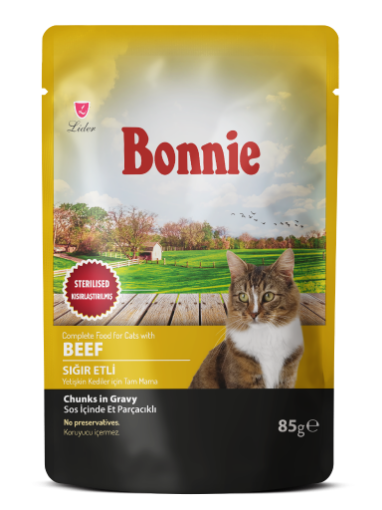 BONNIE KEDI POUCH 85GR KISIR *22 BNK095 resmi