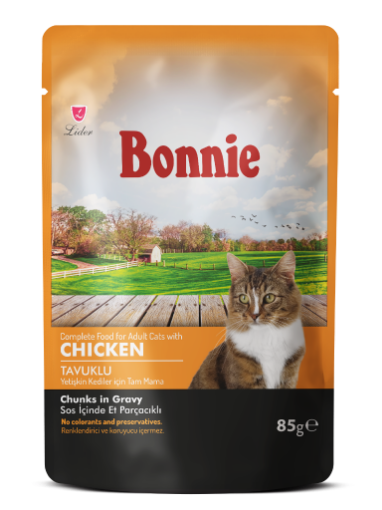 BONNİE KEDİ POUCH 85GR TAVUKLU resmi