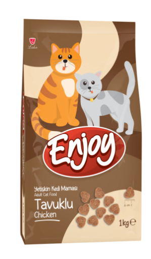 ENJOY KEDİ MAMASI 1 KG TAVUK ETLİ *ENJ14 resmi