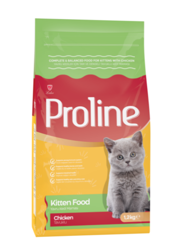 PROLİNE KEDİ MAMASI 1,2 KG YAVRU TAVUK ETLİ resmi