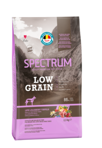 SPECTRUM LOW GRAIN KÖPEK MAMASI 2,5 KG ORTA IRK KUZU YABAN MERSİNİ resmi
