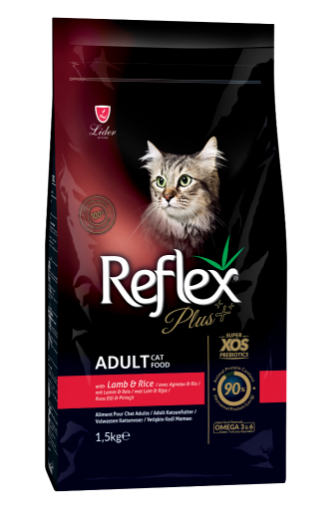 REFLEX PLUS KEDİ MAMASI 1,5 KG KUZU & PİRİNÇ  *RFX304 resmi