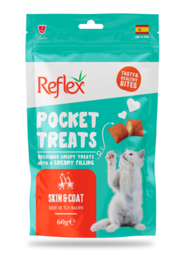 REFLEX KEDİ ÖDÜL 60GR POCKET DERİ VE TÜY BAKIMI resmi