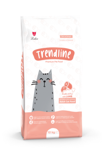 TRENDLINE KEDİ MAMASI 10 KG KUZU ETLİ *TRE183 resmi