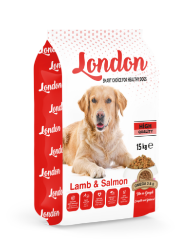 LONDON KÖPEK MAMASI 15 KG KUZU SOMON resmi