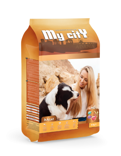 MYCİTY KÖPEK MAMASI 15KG BİFTEKLİ resmi