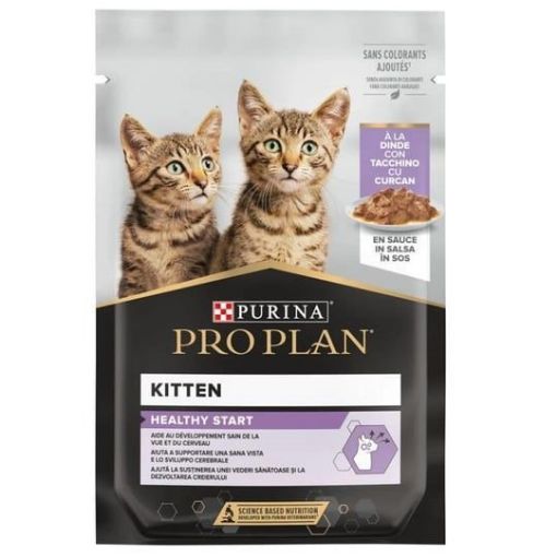 PRO PLAN KEDİ POUCH 85 GR YAVRU HİNDİ ETLİ resmi