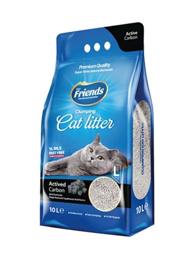 FRIENDS KEDİ KUMU 10LT AKTİF KARBONLU resmi