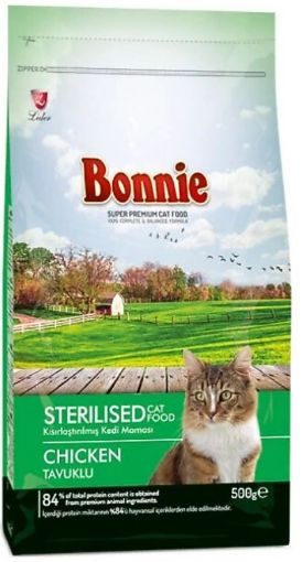BONNIE KEDİ MAMASI 500 GR KISIRLAŞTIRILMIŞ TAVUK ETLİ *BNP175 resmi