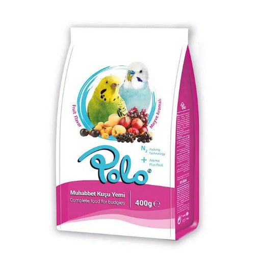 POLO MEYVELİ MUHABBET KUŞU YEMİ 400GR
 resmi