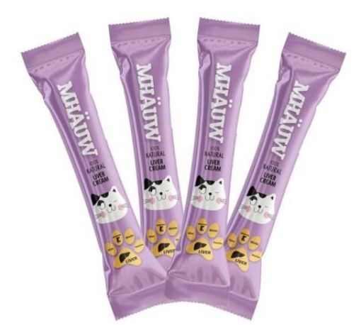 MHAUW TEKLİ CİĞERLİ KREMA KEDİ ÖDDÜL MAMASI 15GR
 resmi