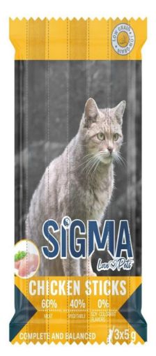SİGMA TAVUKLU ÇUBUKLU KEDİ ÖDÜL MAMASI 3'LÜ resmi