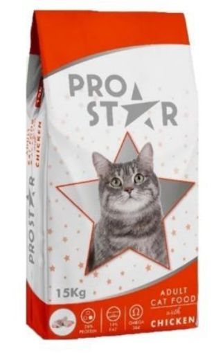 PROSTAR TAVUKLU KEDİ MAMASI 15KG
 resmi