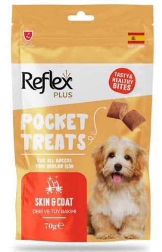 REFLEX POCKETS TREATS DERİ TÜY BAKIMI DESTEKLEYİCİ KÖPEK ÖDÜL MAMASI 70GR
 resmi
