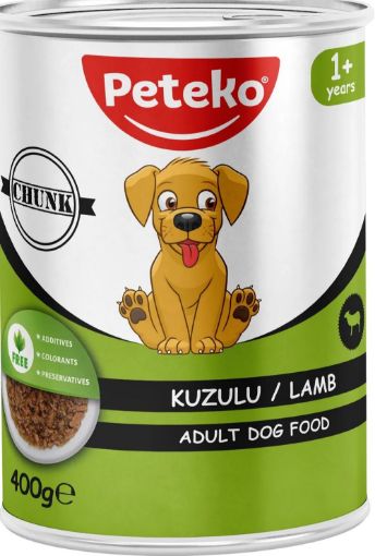 PETEKO KONSERVE KÖPEK 400 GR KUZULU JELLİ resmi