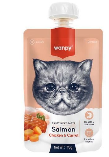 WANPY KEDİ KREMA 90GR SOMON TAVUK resmi