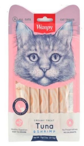 WANPY KEDİ ÖDÜL 5'Lİ 14 GR SIVI BALIK KARİDES resmi