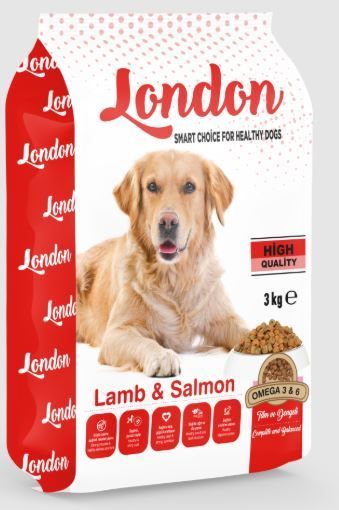 LONDON KÖPEK MAMASI 3KG KUZU & SOMON resmi